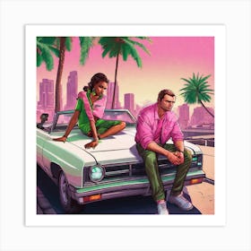 Grand Theft Auto 7 Art Print