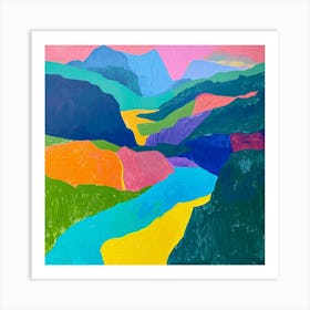 Colourful Abstract Triglav National Park Slovenia 2 Art Print