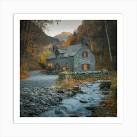 Cabin In The Woods Art Print