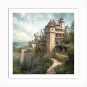 Fantasy Castle Art Print