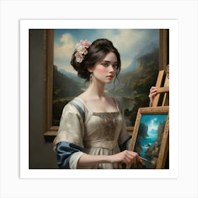 Portrait Of A Woman Art Print Art Print