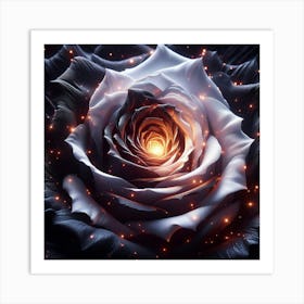 Dark Rose 2 Art Print