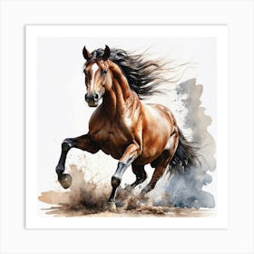 Horse Running 4 Art Print