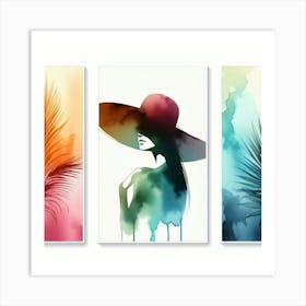 Watercolor Of A Woman 14 Art Print