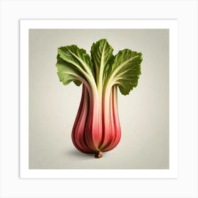 Rhubarb As A Logo (40) Art Print