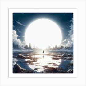 Moon In The Sky Art Print