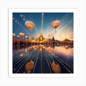 Reflected water Art Print