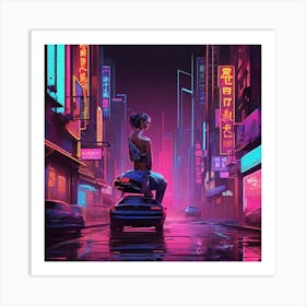 Neon City 2 Art Print