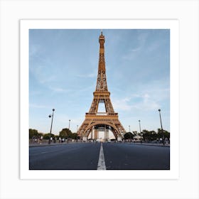 Pariss Eiffel Tower In Colour Art Print
