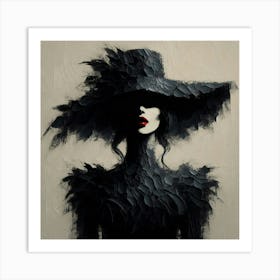 A mysterious woman 2 Art Print