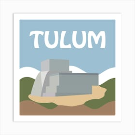 Tulum Bold Illustration Art Print