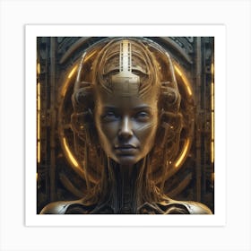 Futuristic Woman 43 Art Print