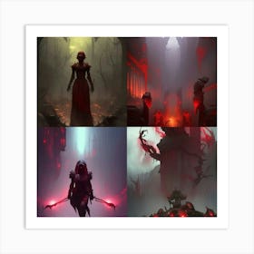 Demon Warriors Art Print