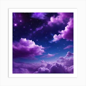 Purple Clouds In The Sky Art Print