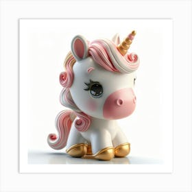 Unicorn Figurine 5 Art Print