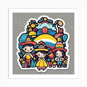 Mexican Children 3 Art Print