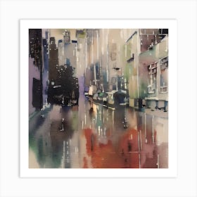 Rainy Day In New York City Art Print