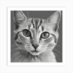 Cat Portrait 3 Art Print