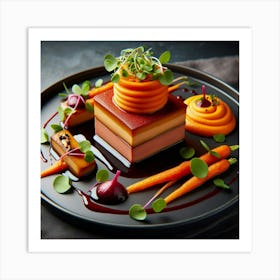 Carrots On A Plate Art Print