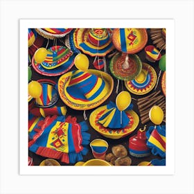 Mexican Hats 1 Art Print