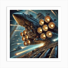 Missile System Converted Art Print