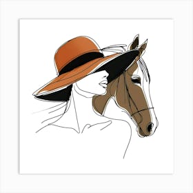 Creative Horse Visual 14 Art Print