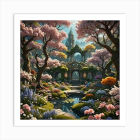 Fairytale Garden 3 Art Print