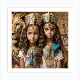 Twin Pharaohs Art Print