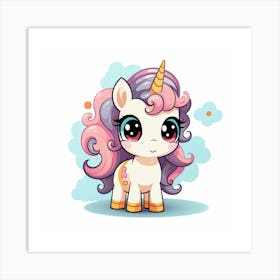 Cute Unicorn 816 Art Print