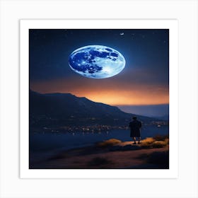 Moon In The Sky Art Print