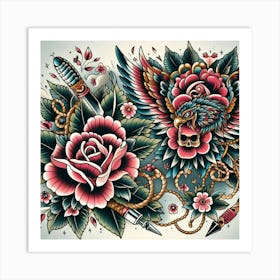 Tattoo Design Art Print