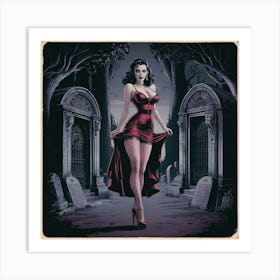 Pin-Up Girl Art Print