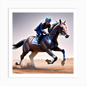 Horse Racing Art Print