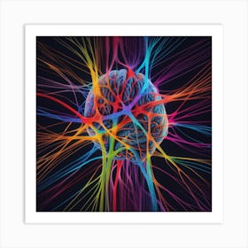 Colorful Brain 9 Art Print