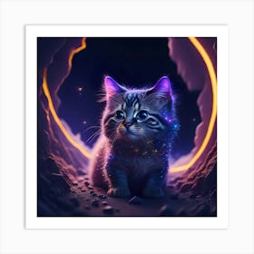 Cat Galaxy (13) Art Print