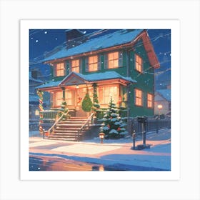 Christmas House 71 Art Print