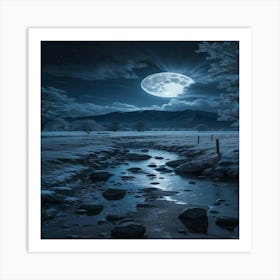 Full Moon In The Sky 1 Art Print