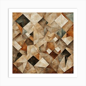 Geometric Triangles Art Print