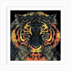 Tiger Predator Feline Art Print