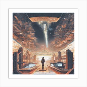 Futuristic City 2 Art Print