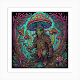 Shaman Of The Forest Art Print