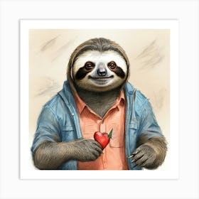 Sloth 62 Art Print