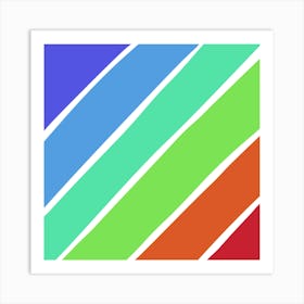 Rainbow Stripes Art Print