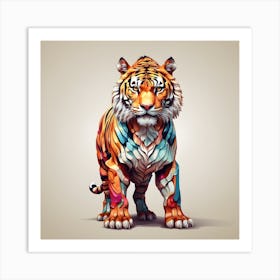 Abstract Tiger 1 Art Print