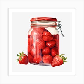 Strawberry Jar 10 Art Print