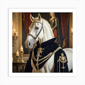 Lord Regent Silvermane, Sovereign Protector of the Kingdom: The Royal Animal Series Art Print