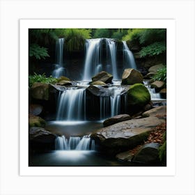 Default Create Unique Design Of Water Fall 1 Art Print