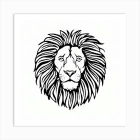 Lion Head Art Print