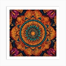 Abstract Mandala Art Print