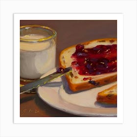 Jam And Toast Art Print